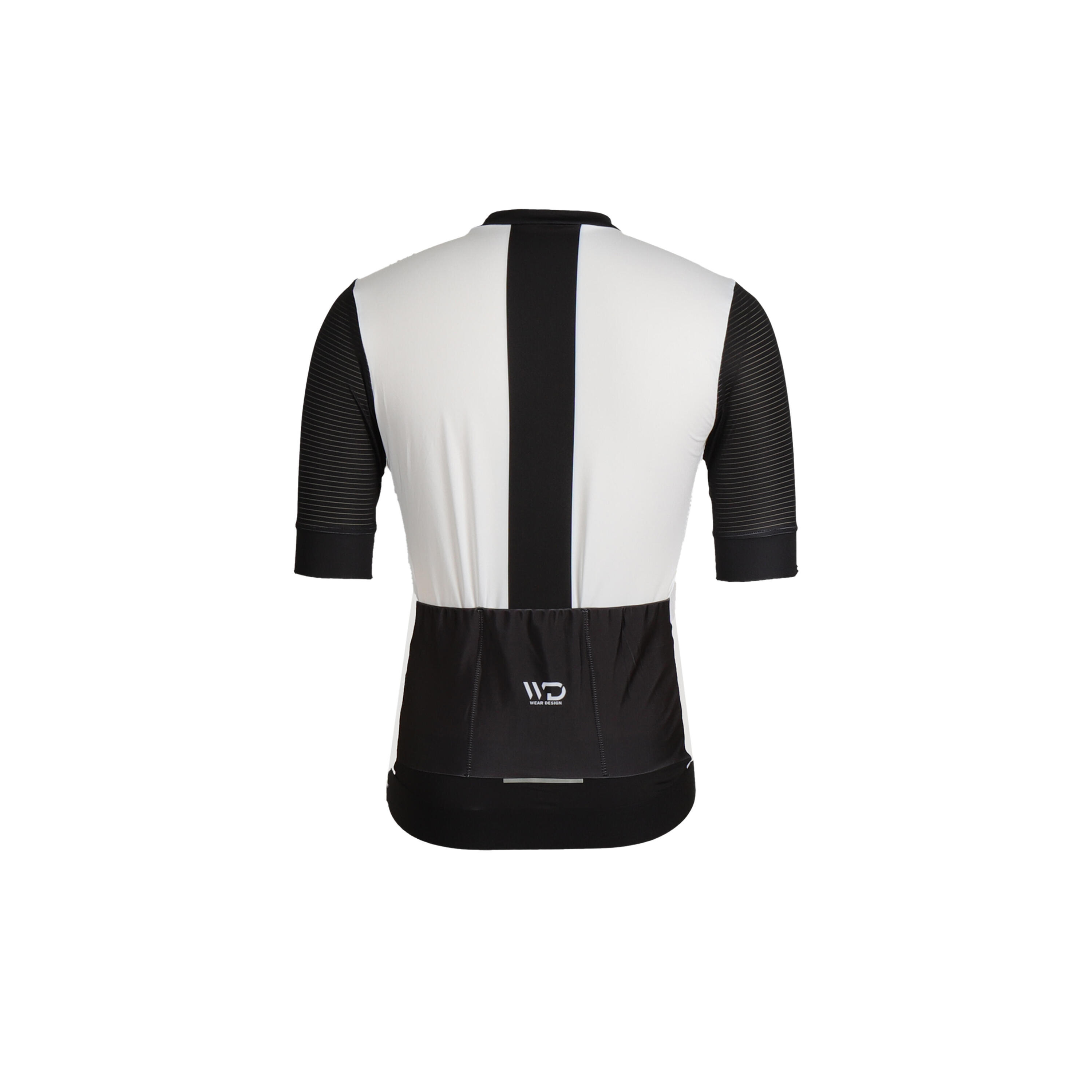 DRAFT herenwielrenshirt wit/zwart 2/4