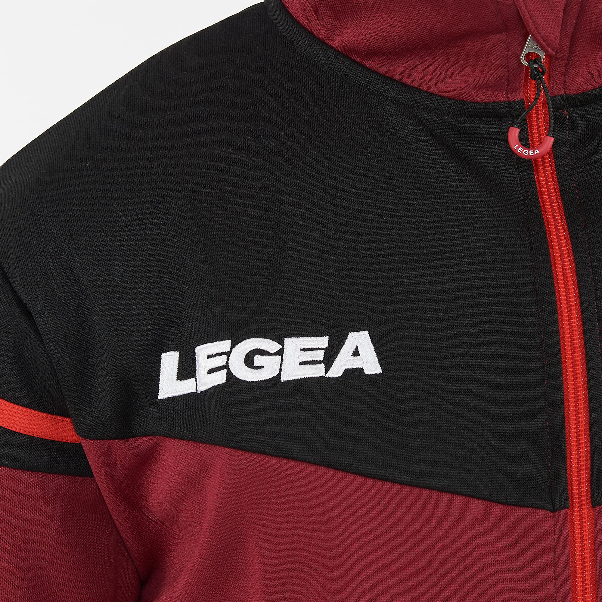Homme Trekking Veste Légère 100% Polyester Grenat-Noir 5/7