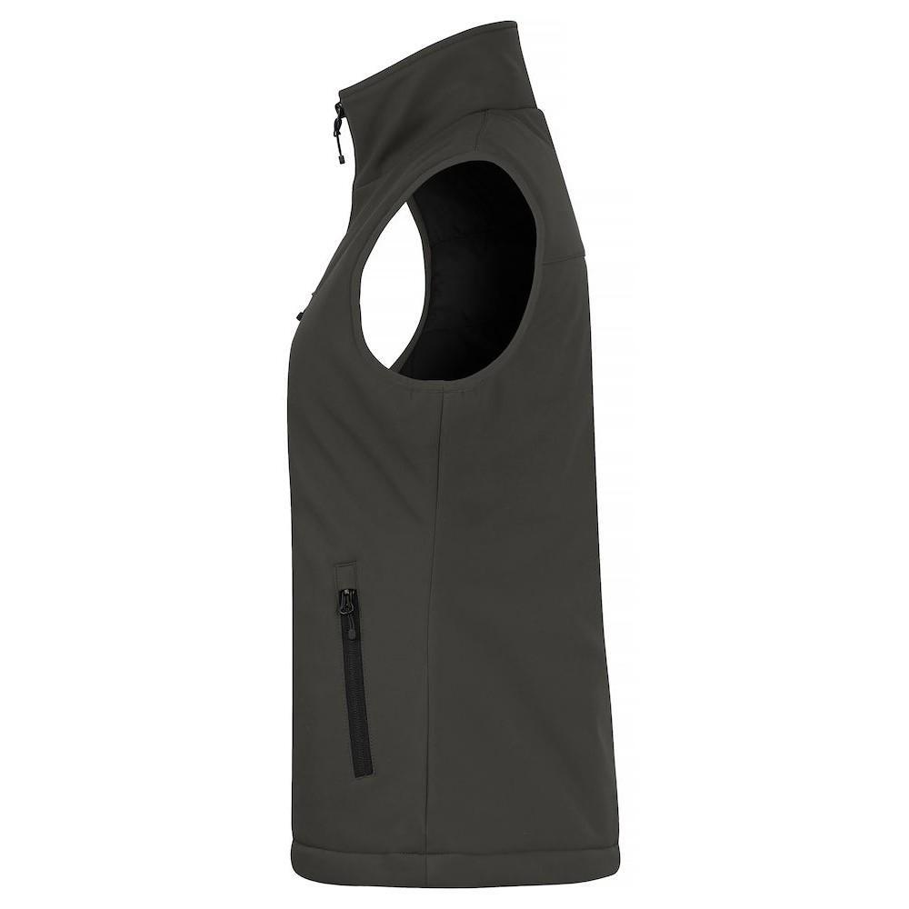 Weste SoftshellPanele für Damen Dunkelgrau 3/6