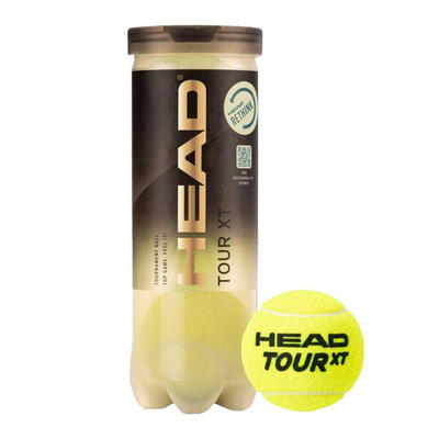 Tour xt tennisballen (verpakking van 3) (geel)