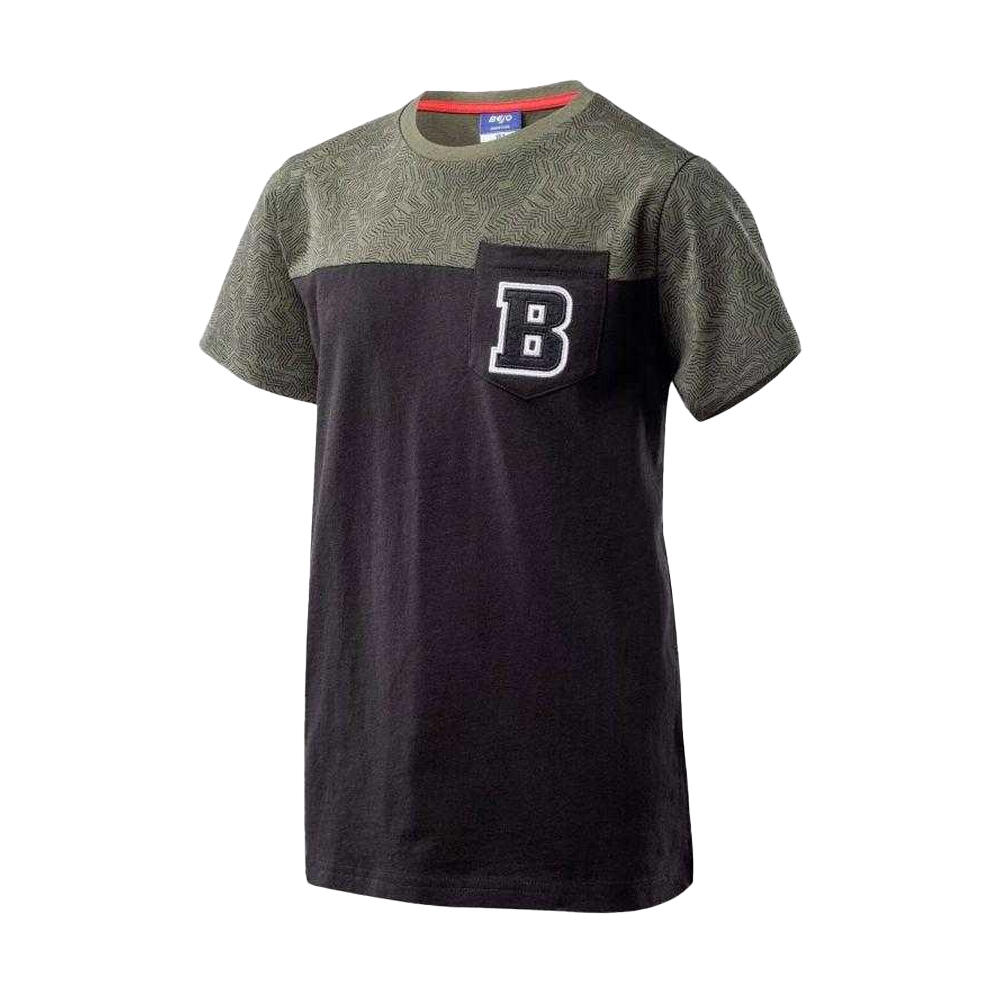 Tshirt Motif/style Bicolore Enfant (Noir / Vert) 3/5