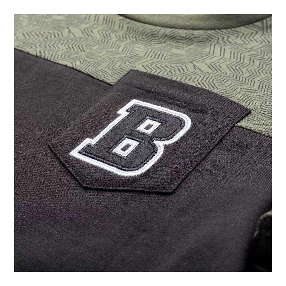Tshirt Motif/style Bicolore Enfant (Noir / Vert) 4/5