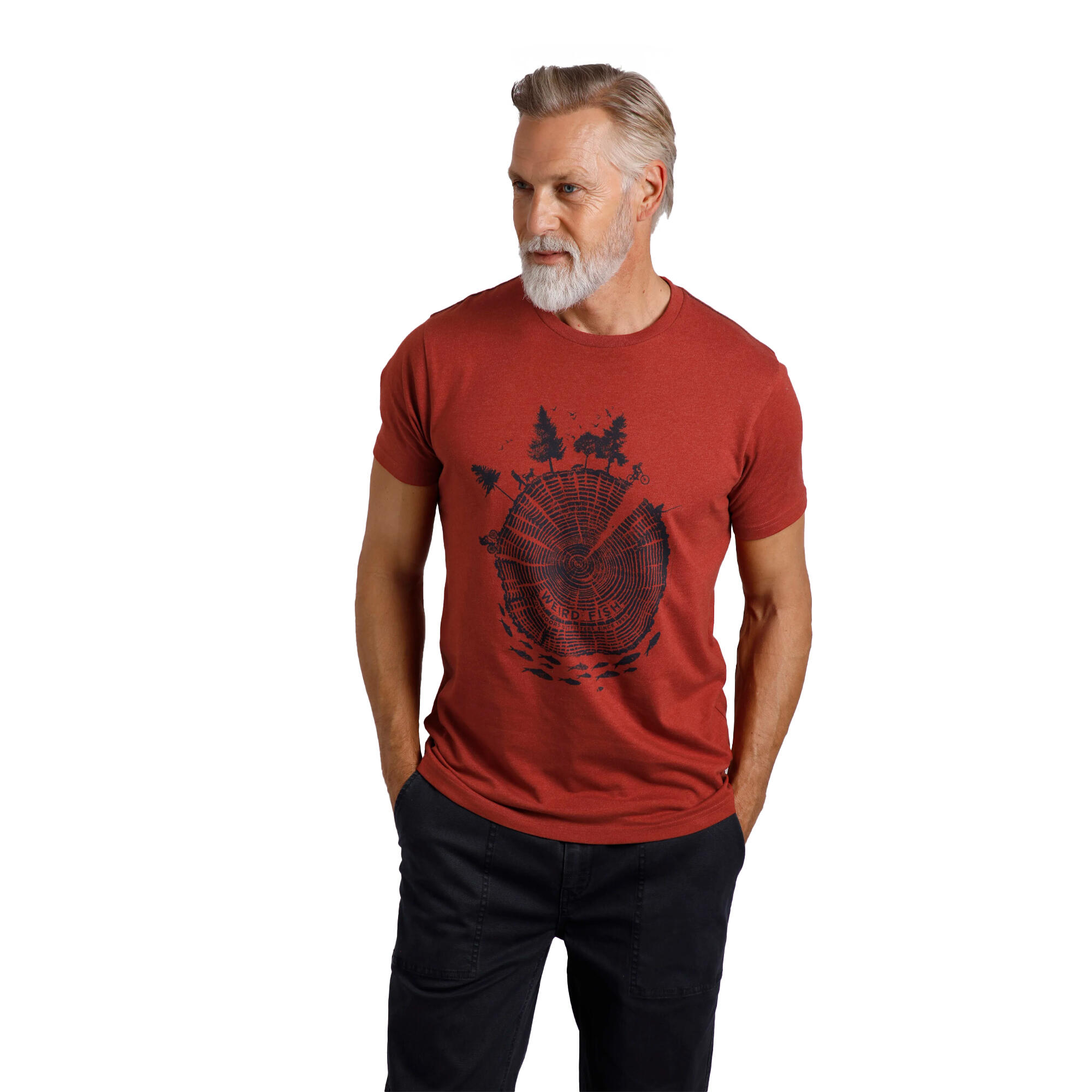 Tshirt WOODSMAN Homme (Noix) 3/4