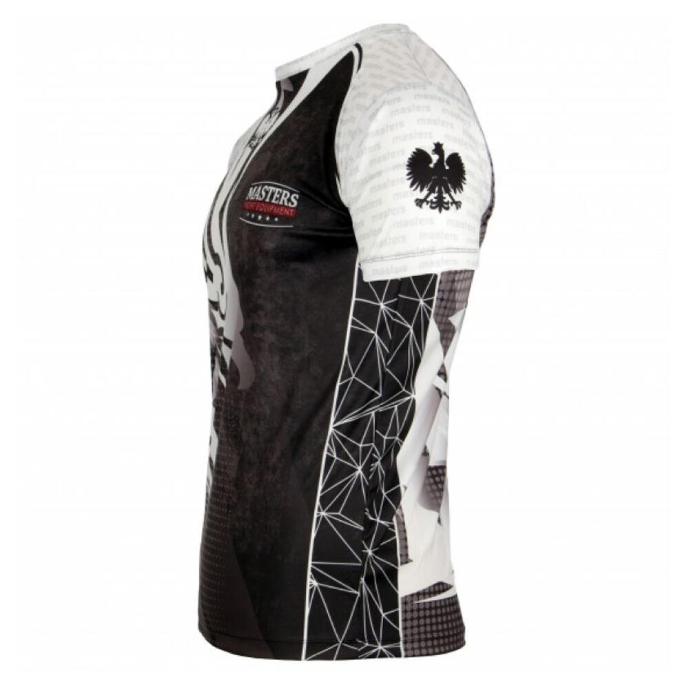 Maglietta Aquila Uomo Masters Bianco Nero 3/4