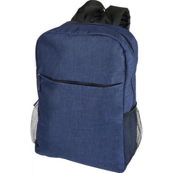 Sac À Dos D´ordinateur En Chiné . (Bleu Marine)