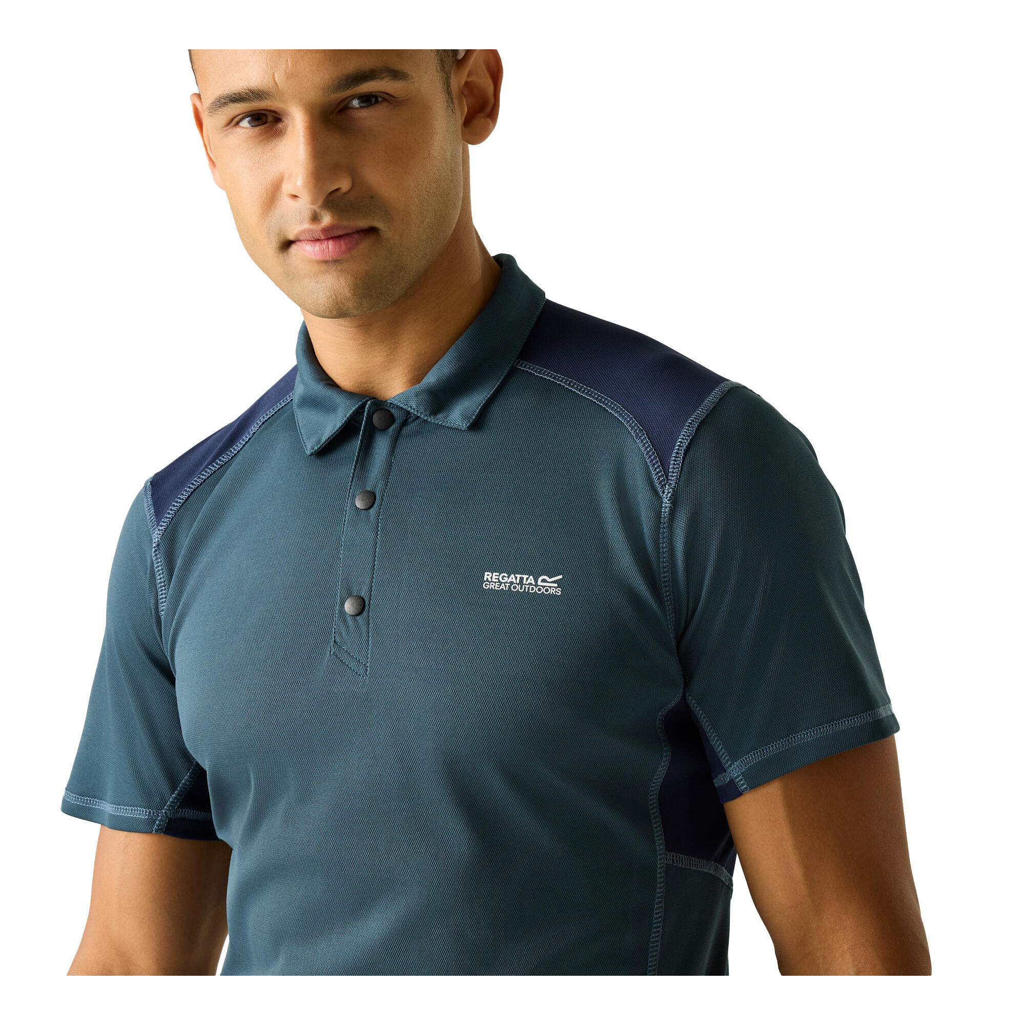 Polo Motif/style Logo VIRDA Homme (Bleu Nuit) 3/5