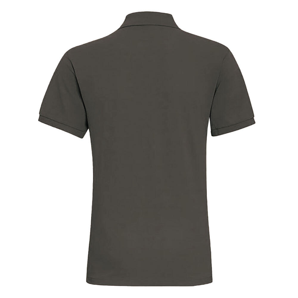 Mens Plain Short Sleeve Polo Shirt (Slate) 2/4