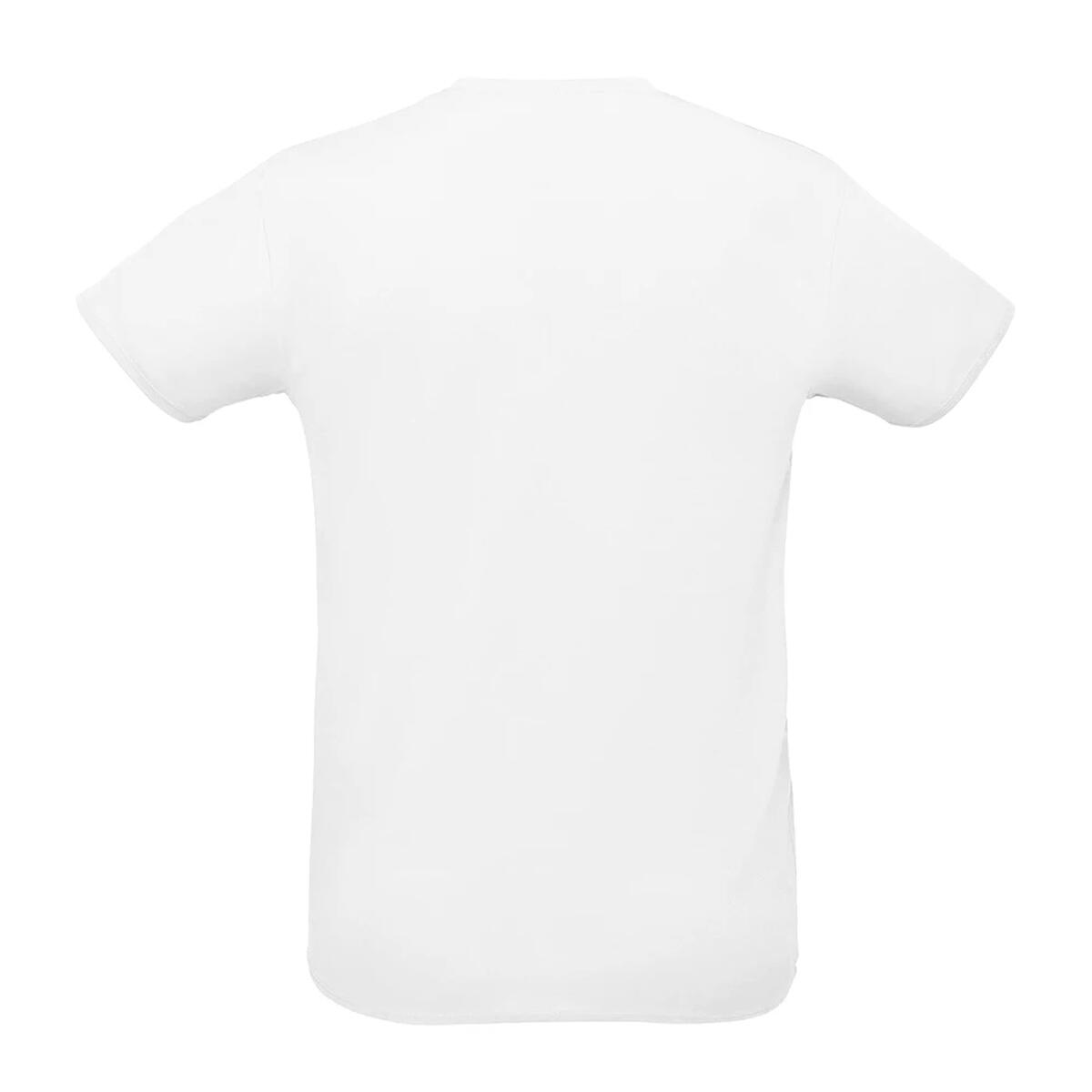 Tshirt Uni Manches Courtes SPRINT Adulte (Blanc) 2/4