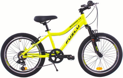 Rower górski dziecięcy 20 Fuzlu Warrior 1.0 Jr zielono czarny neon