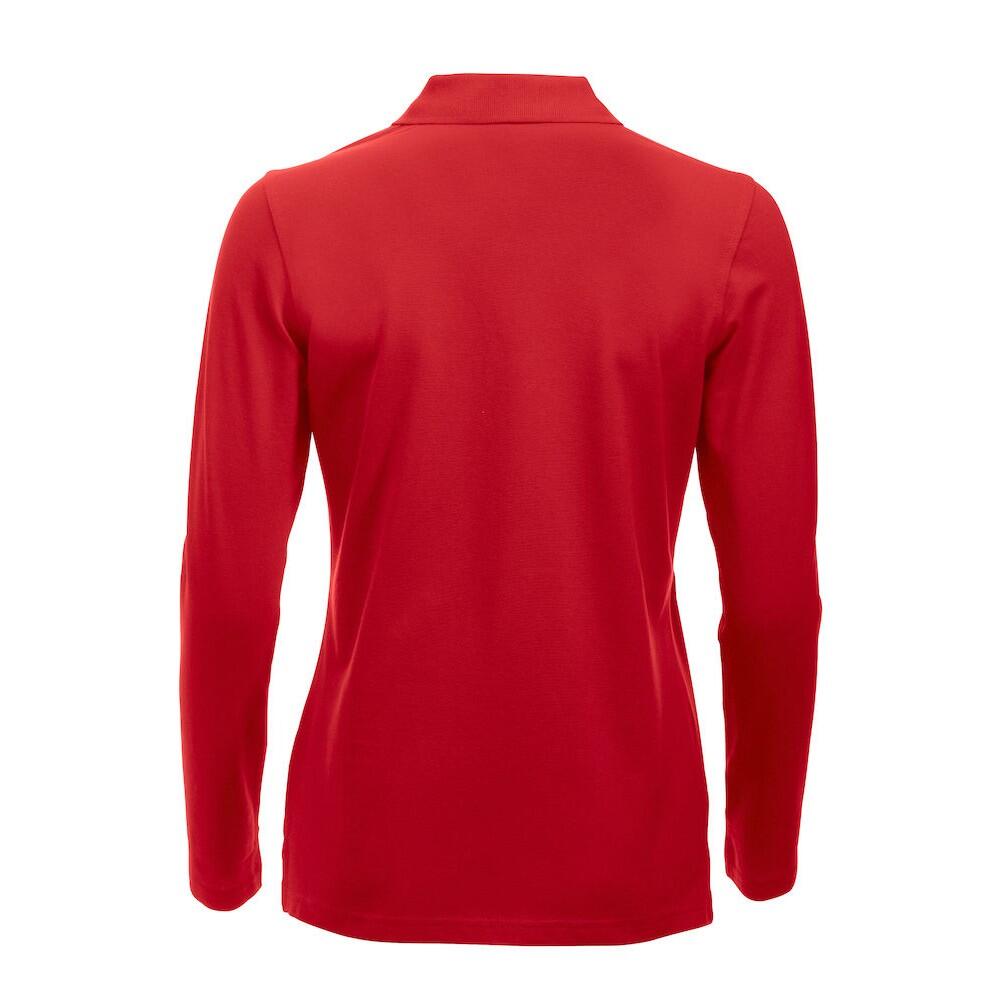 "Classic Marion" Poloshirt für Langärmlig Damen Rot 2/4