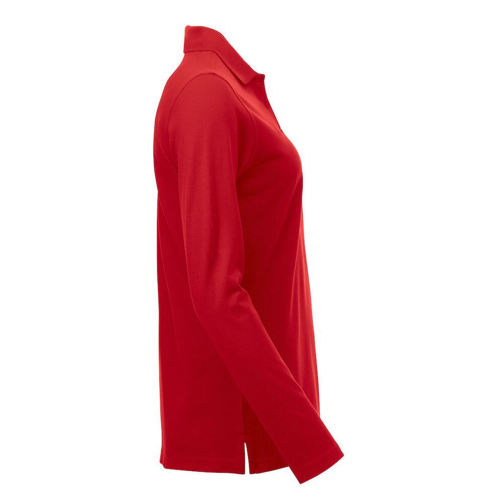 "Classic Marion" Poloshirt für Langärmlig Damen Rot 4/4