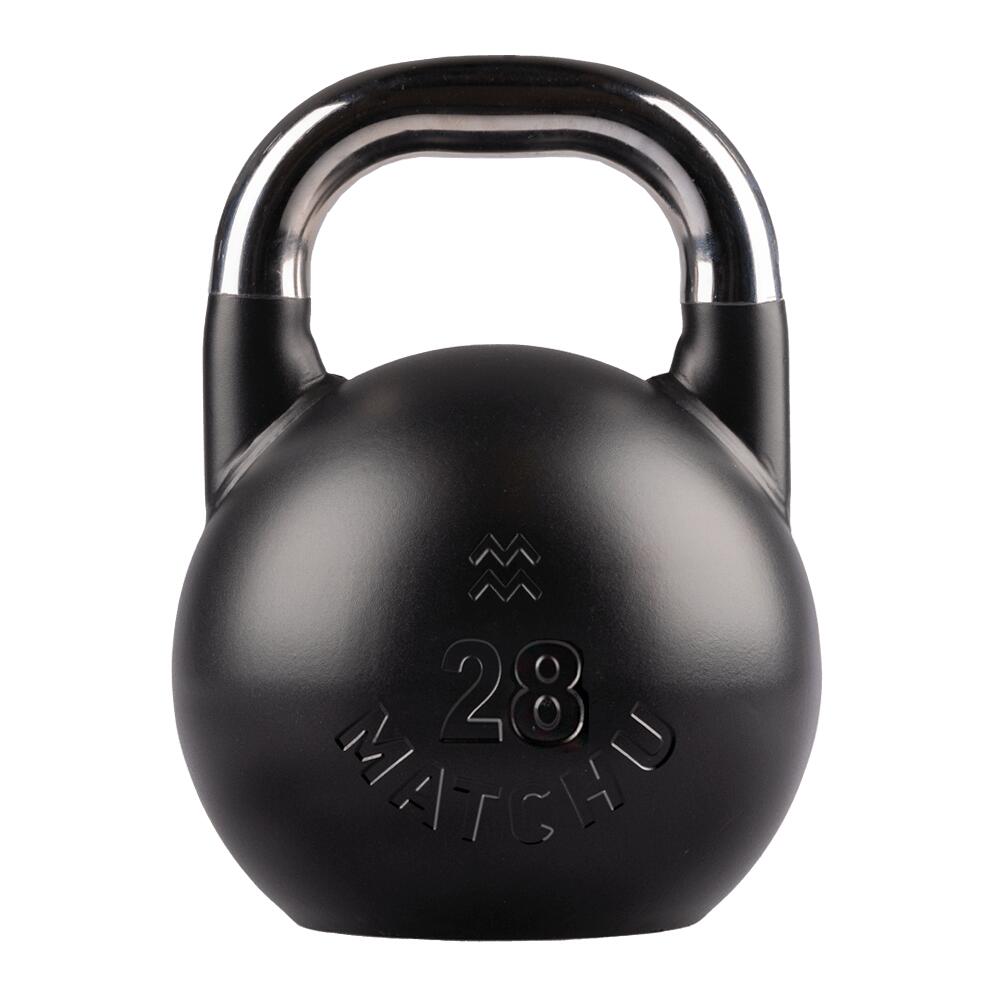 Competition Kettlebell 28 kg Staal - Zwart - 28cm - Ø 21cm - Staal 3/7
