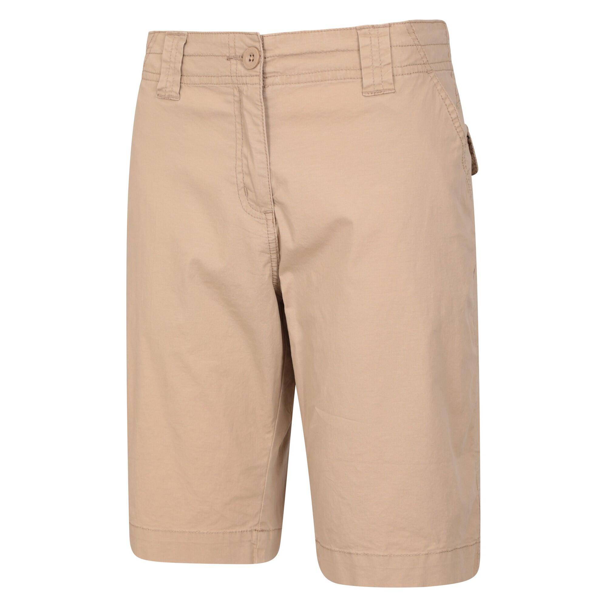 Womens/Ladies Coast Stretch Shorts (Beige) 3/4