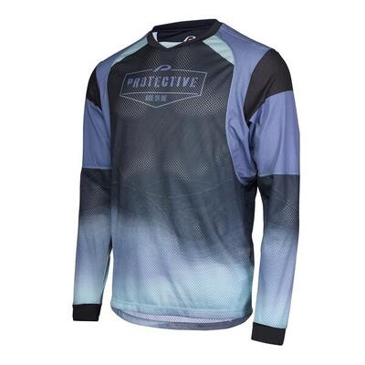 Herenshirt met lange mouwen p-neon moon - bike&active - antraciet