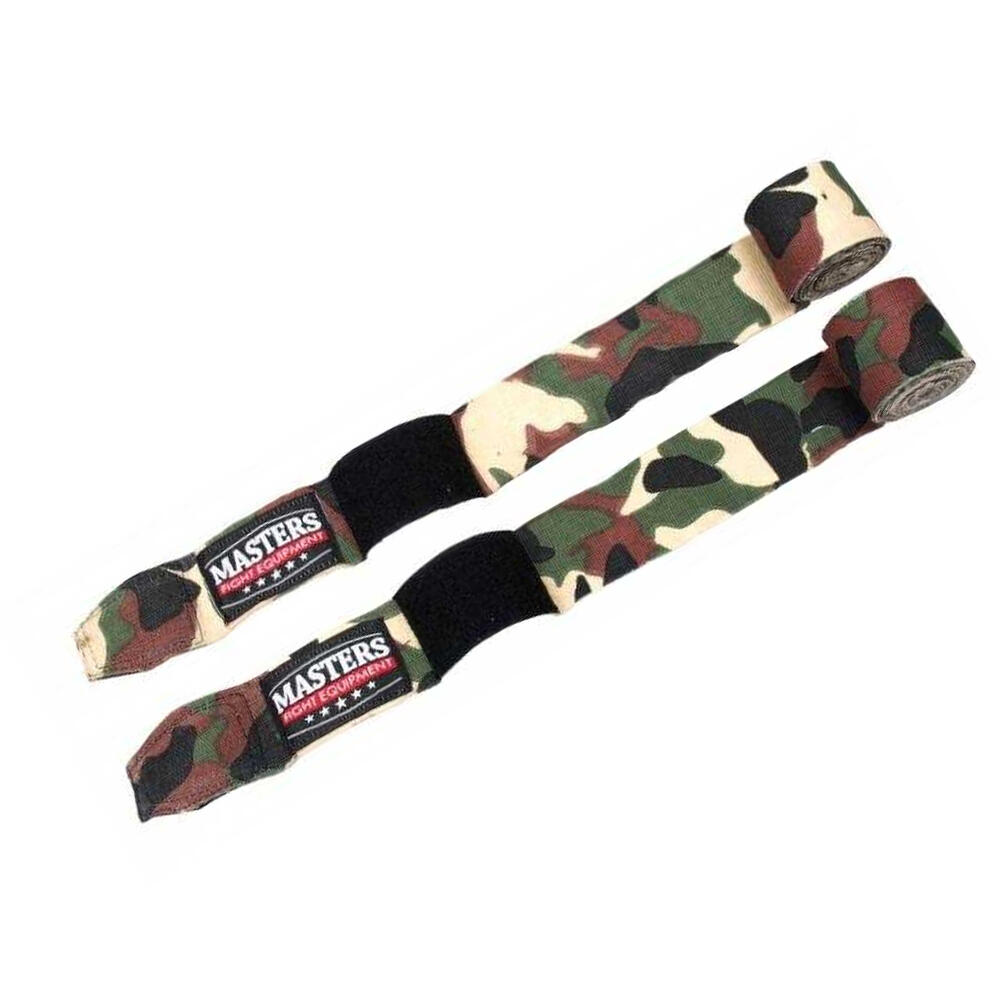 Unisex Camouflage Elastische Bokshanddoeken Volwassenen (Groen) 2/2