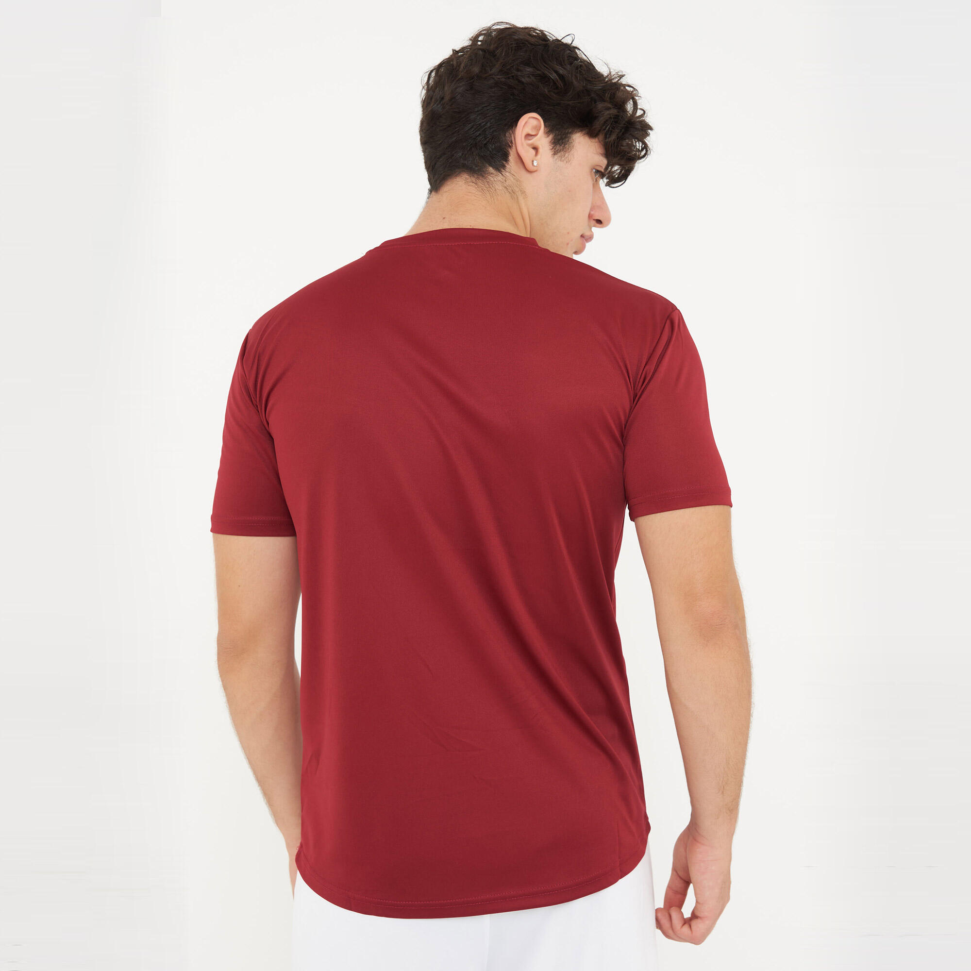T-shirt de running Pristina MC respirante rouge-blanc 3/7