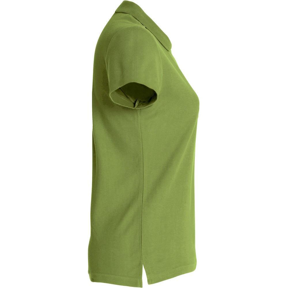 Maglietta Polo Semplice Donna Clique Basic Verde Militare 4/4