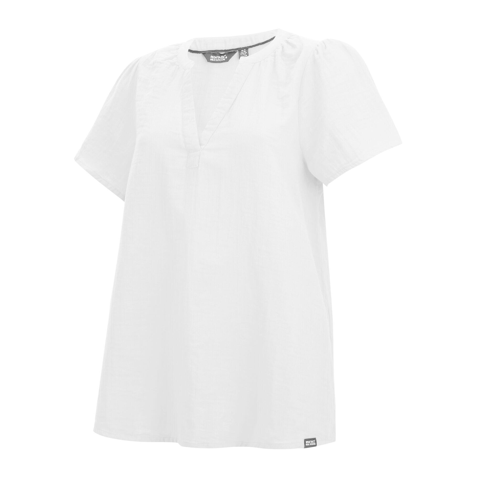 Chemisier Manches Courtes SELEN Femme (Blanc) 3/4