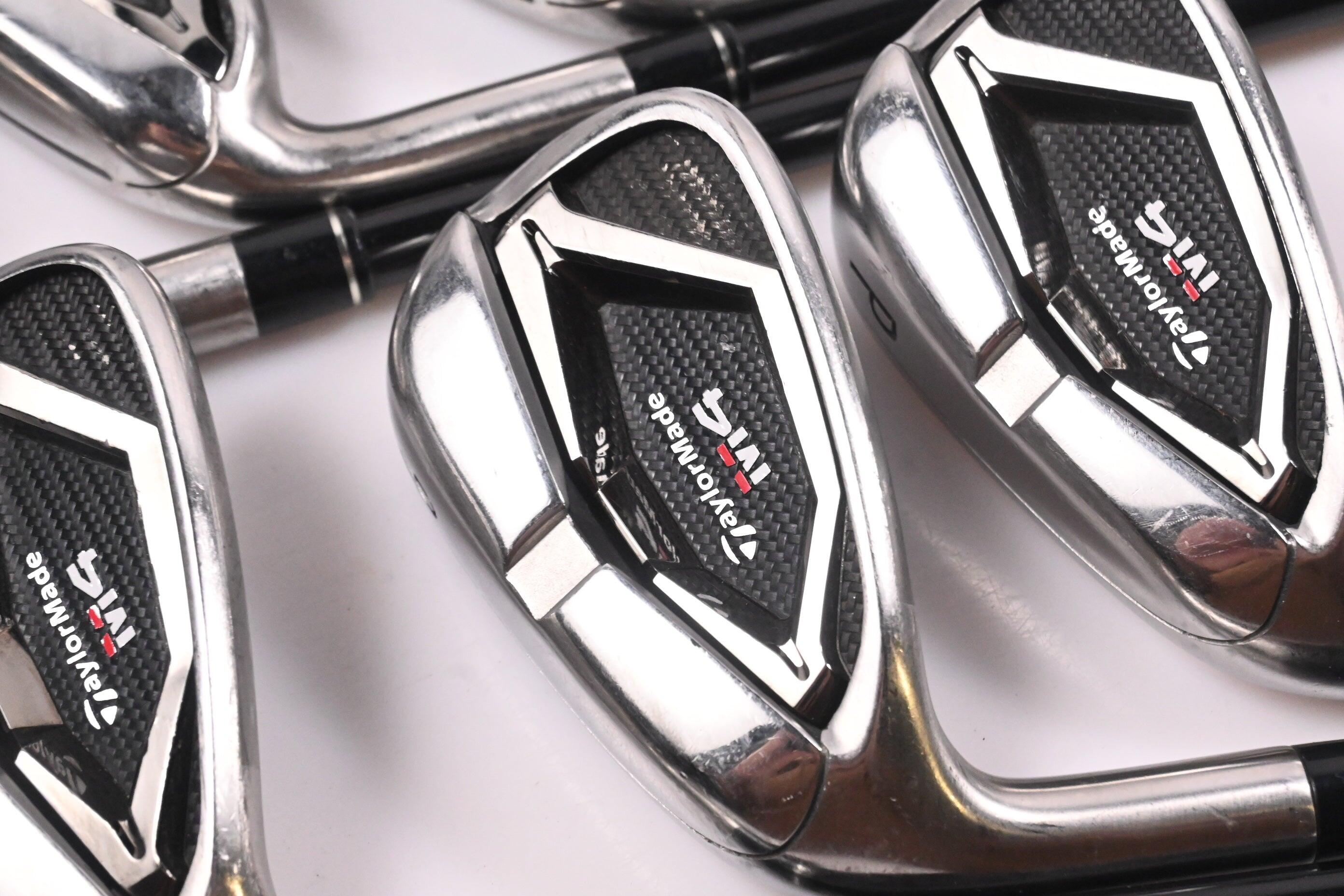 Left Hand Taylormade M4 Irons / 5-PW / Regular Flex Atmos Red 6