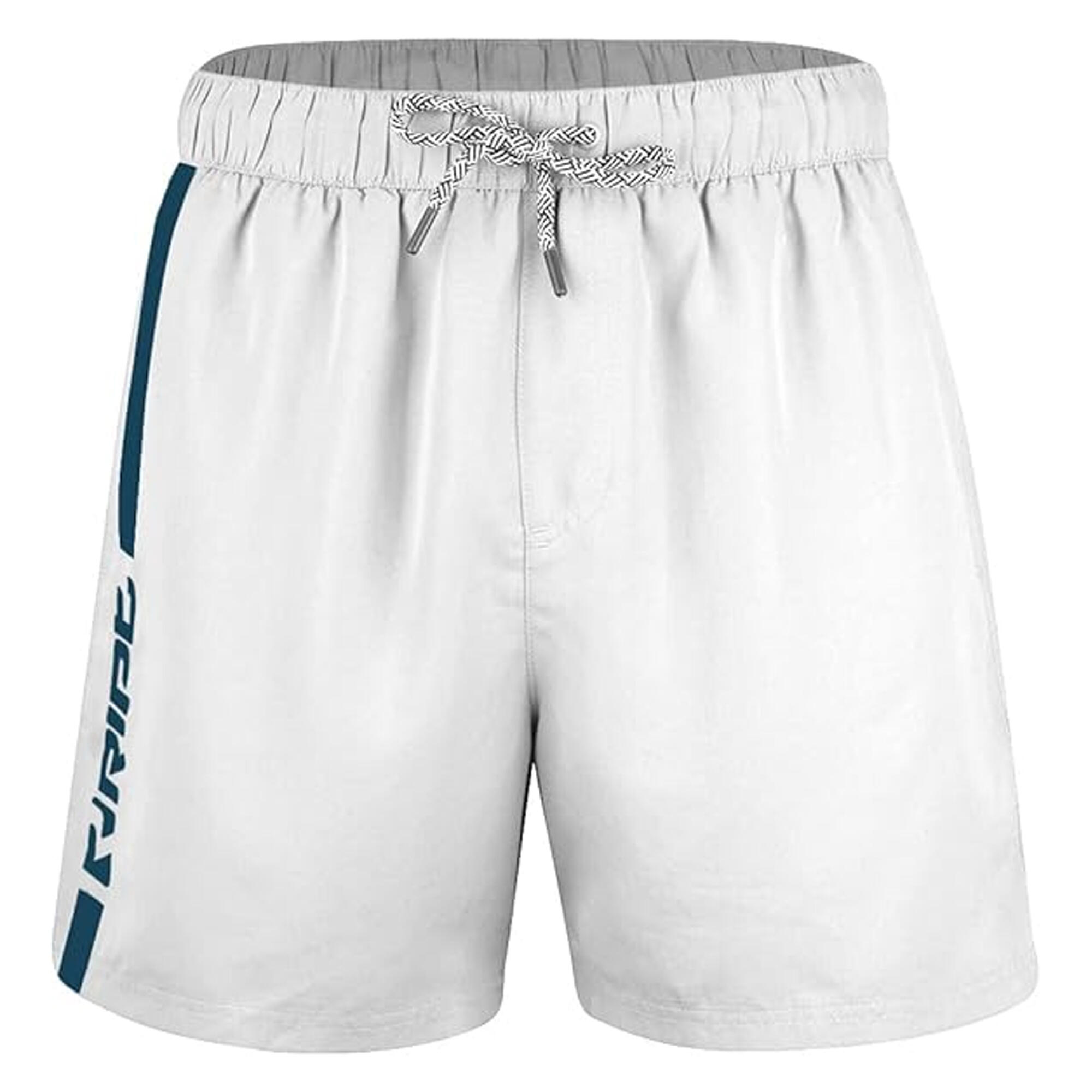 Mens Swim Shorts (White/Navy) 2/4