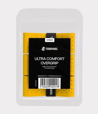 Ultra comfort padel overgrip geel (3 pack)