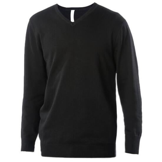 Pull En Col V Homme (Noir)