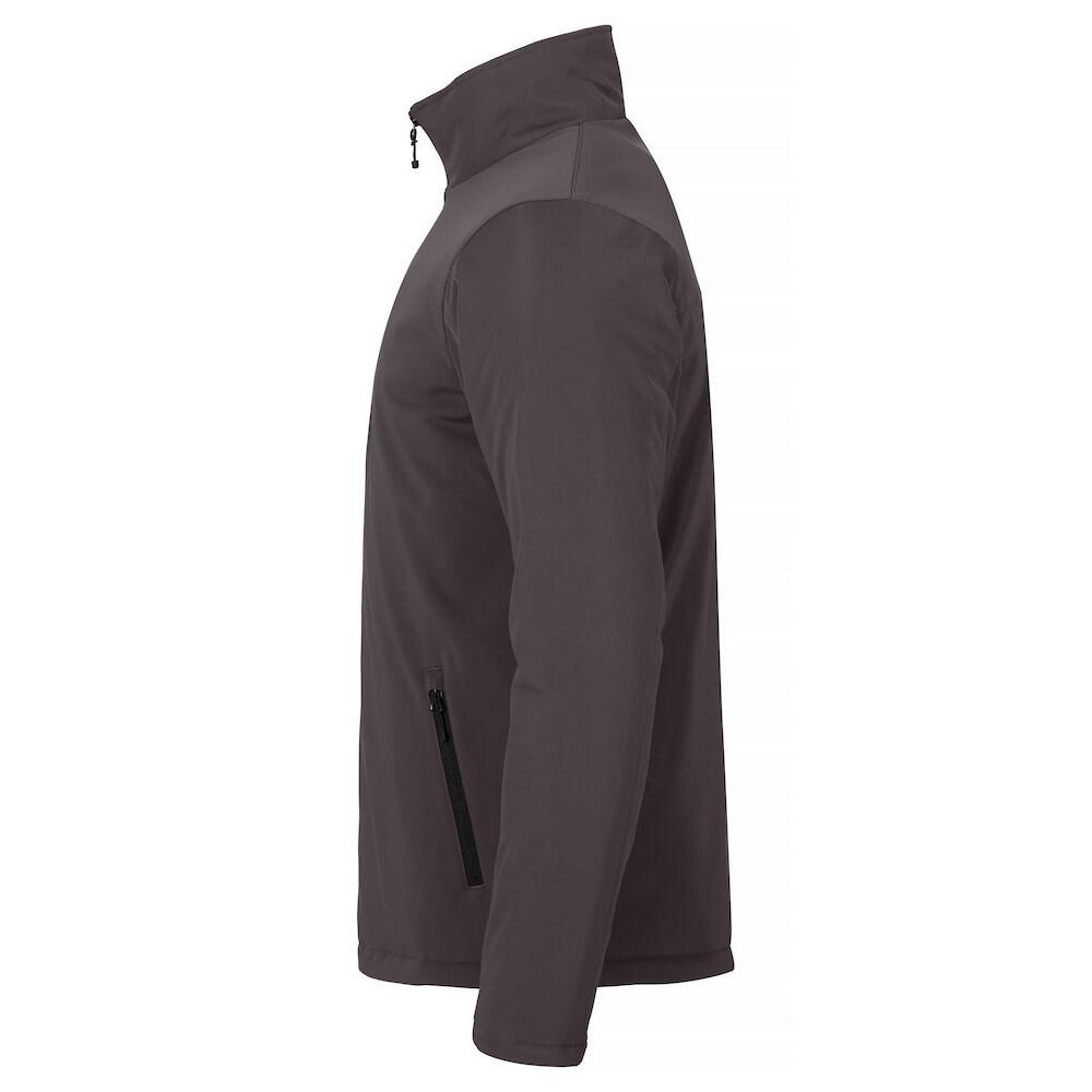 Mens Padded Soft Shell Jacket (Dark Grey) 3/6
