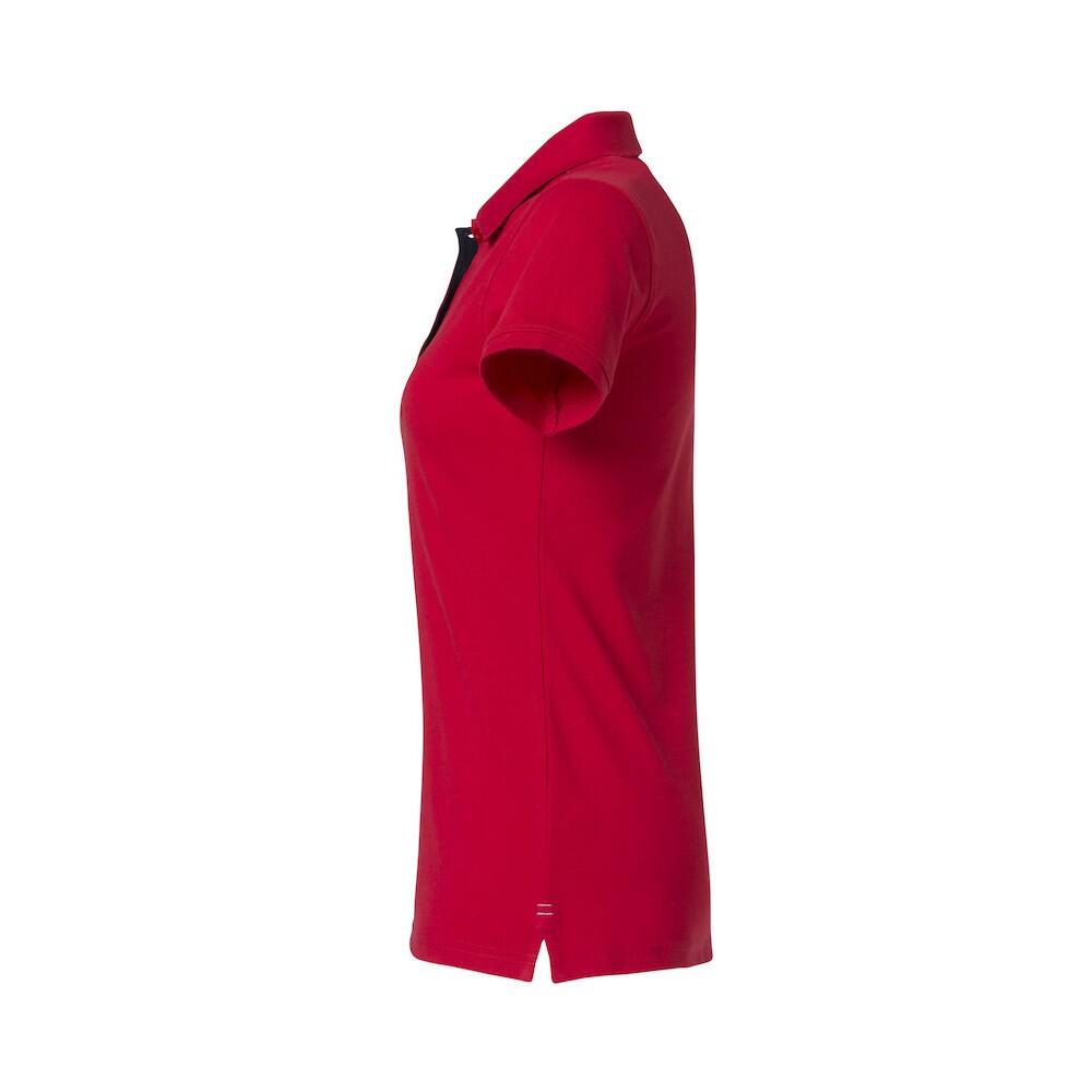 "Heavy Premium" Poloshirt für Damen Rot 3/4