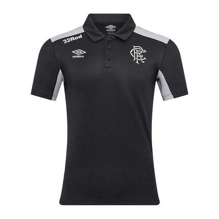 Polo Motif/style Rangers FC PRESENTATION Homme (Noir / Gris)