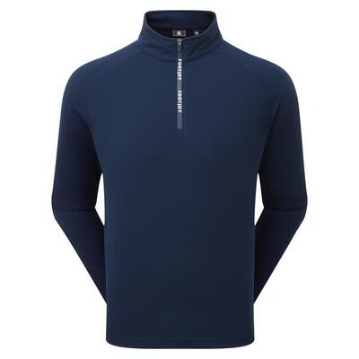 Maglia da golf da uomo Footjoy Wordmark Chill-Out blu navy