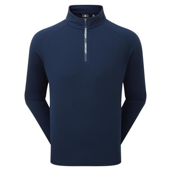 Maglia da golf da uomo Footjoy Wordmark Chill-Out blu navy
