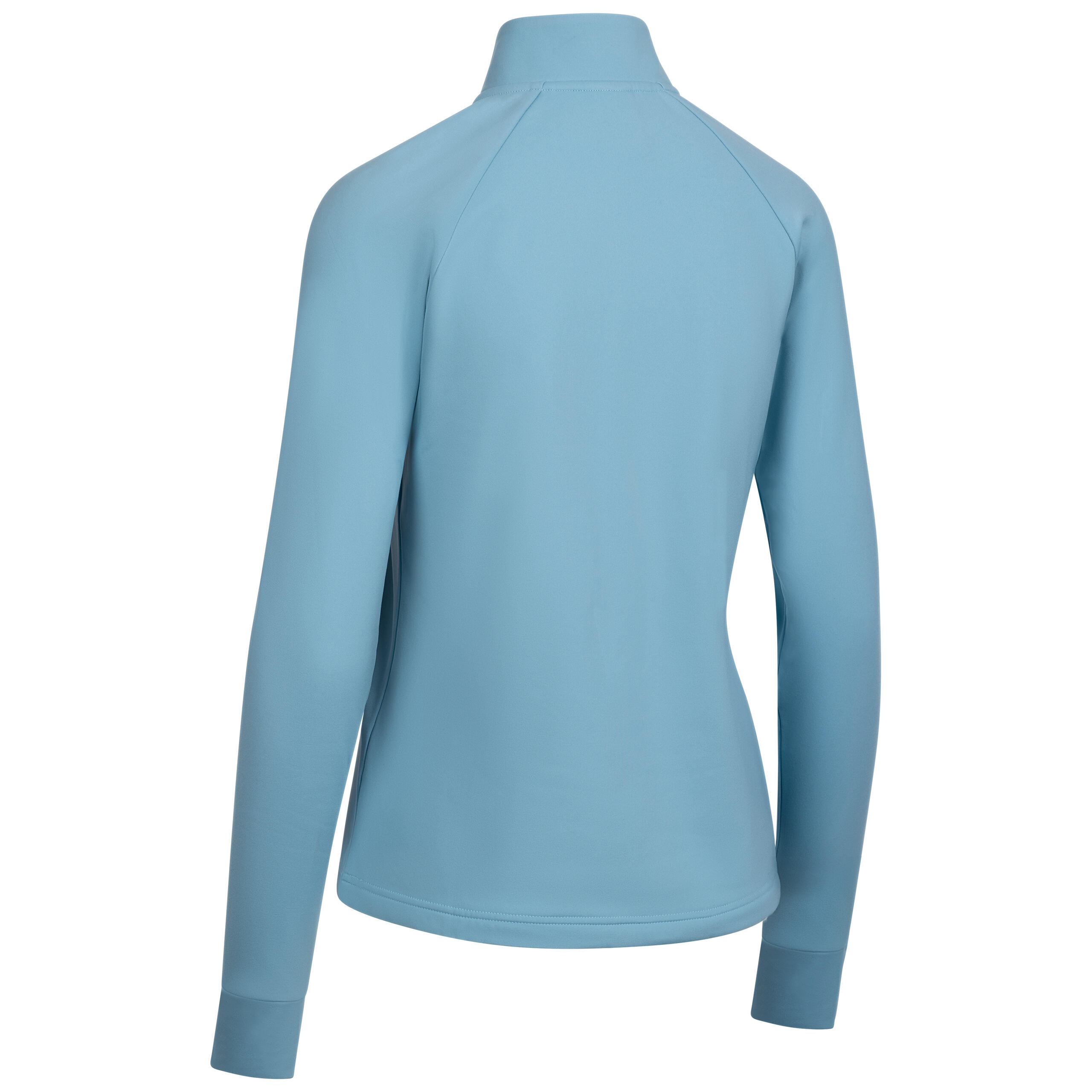 Womens 1/2 Neck Zip Cuffs with Thumb Holes Active Top - Gisela 2/5