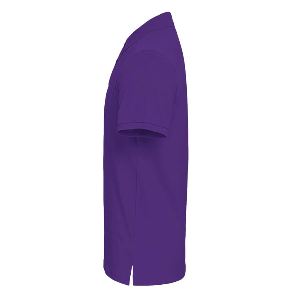 Polo Uni Manches Courtes Homme (Violet) 3/4