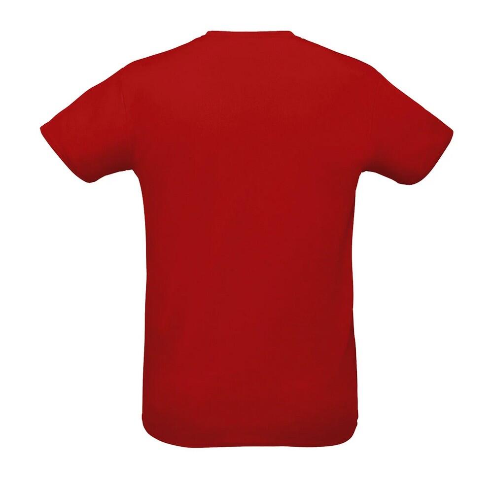 Tshirt Uni Manches Courtes SPRINT Adulte (Rouge) 2/4