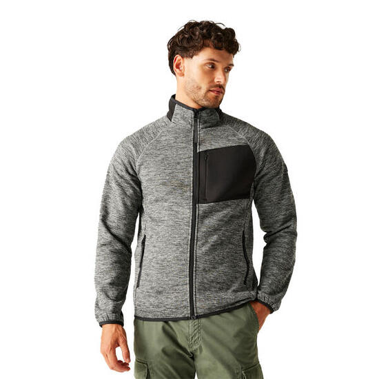 Veste Polaire Bicolore À Col Montant SALZANCE Homme (Blanc Cassé)
