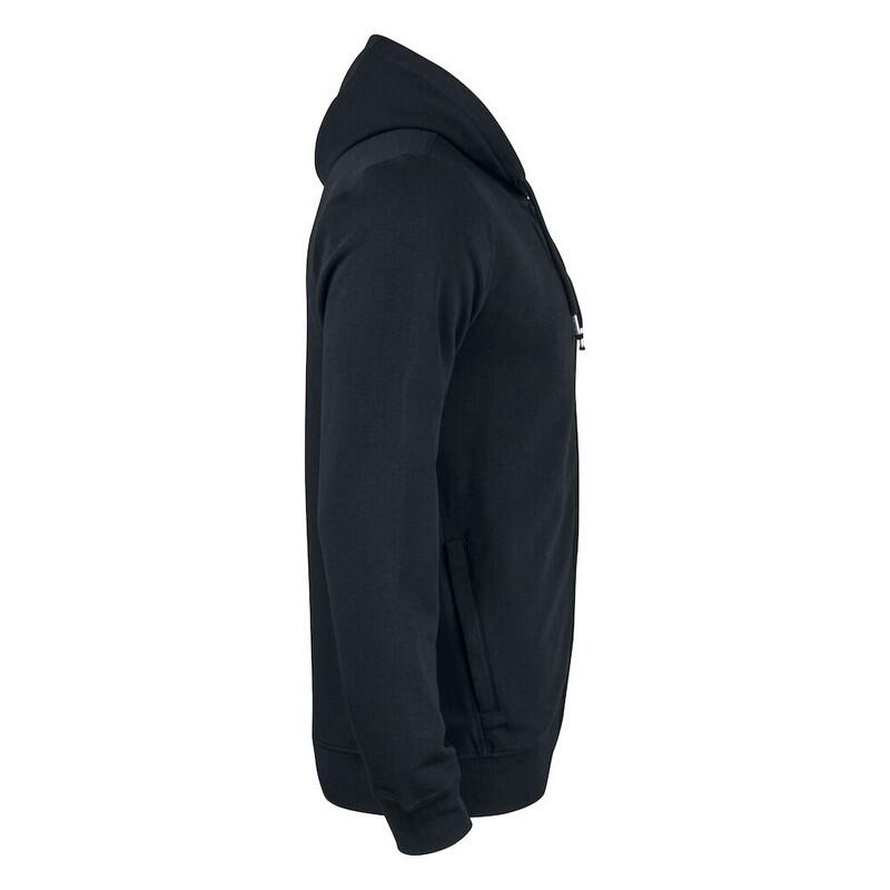 Felpa Con Cappuccio E Zip Intera Uomo Clique Premium Nero 4/4
