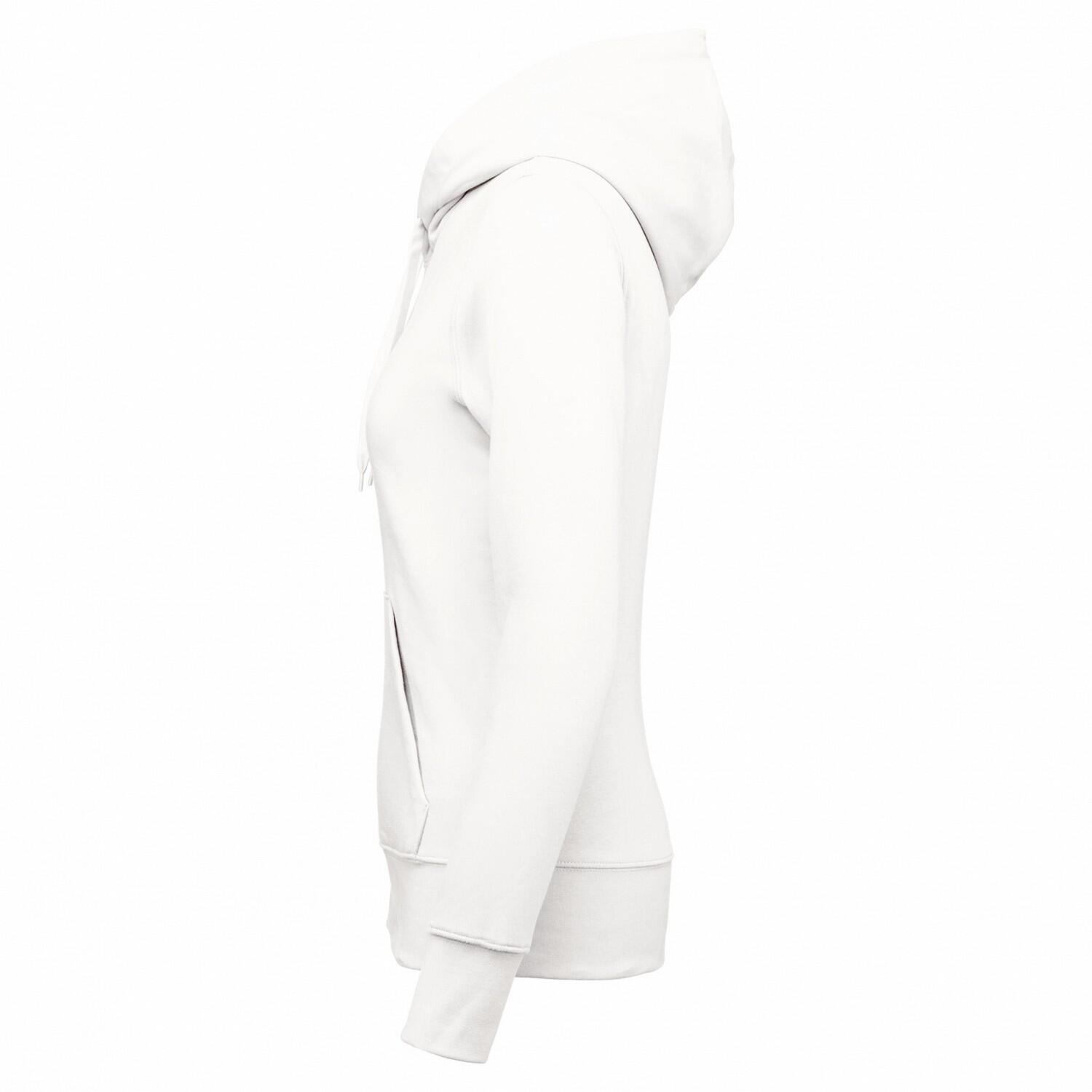 Kapuzenpullover für Damen Weiß 3/3