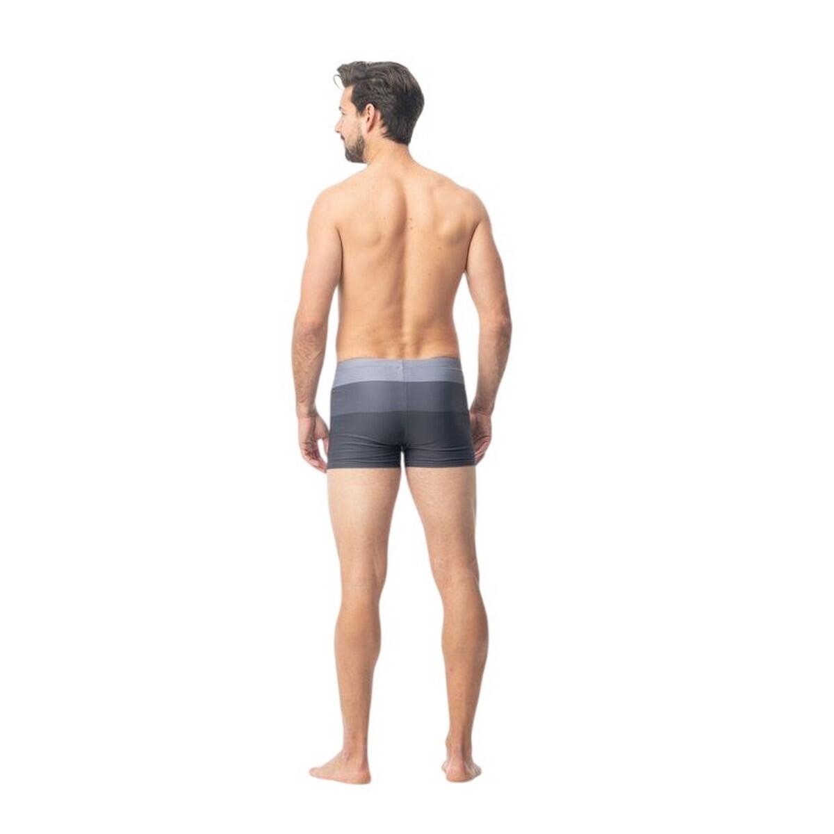 Short De Bain Motif/style À Rayures Homme (Gris) 2/2