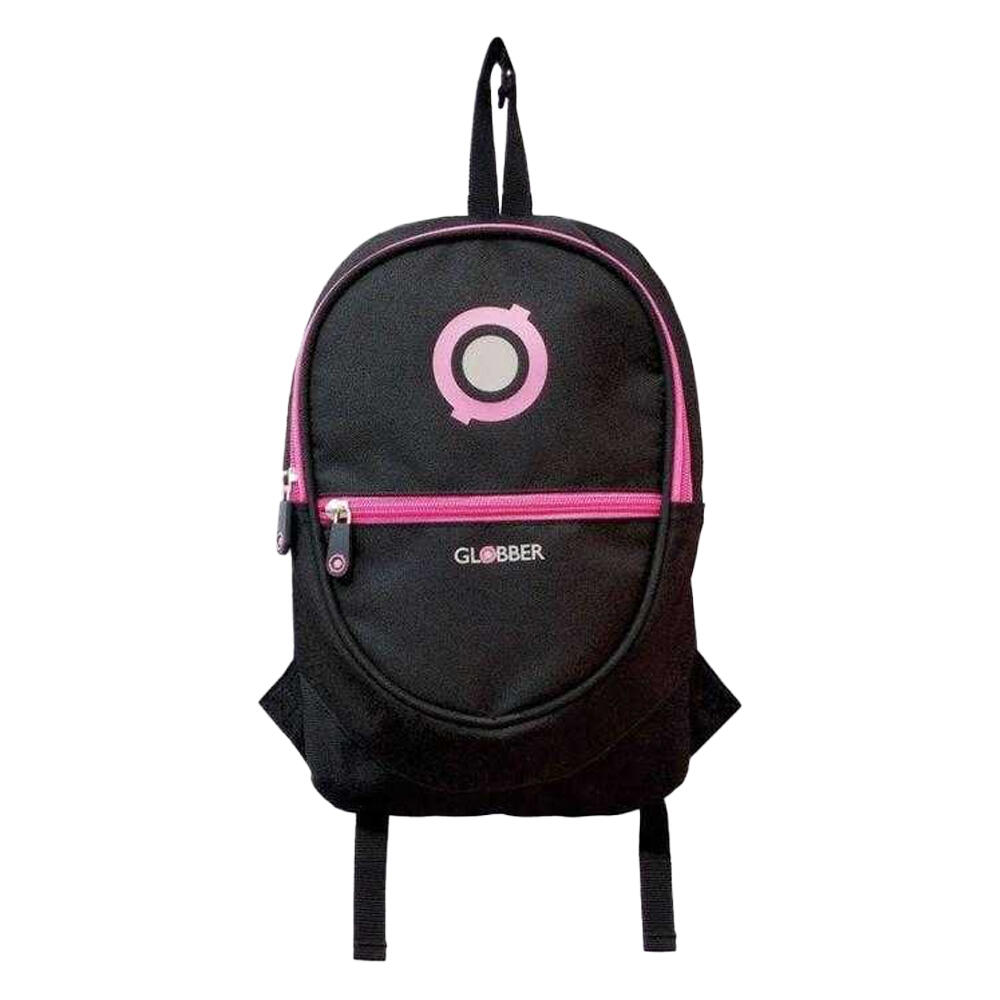 Childrens/Kids Contrast Backpack (Black/Pink)