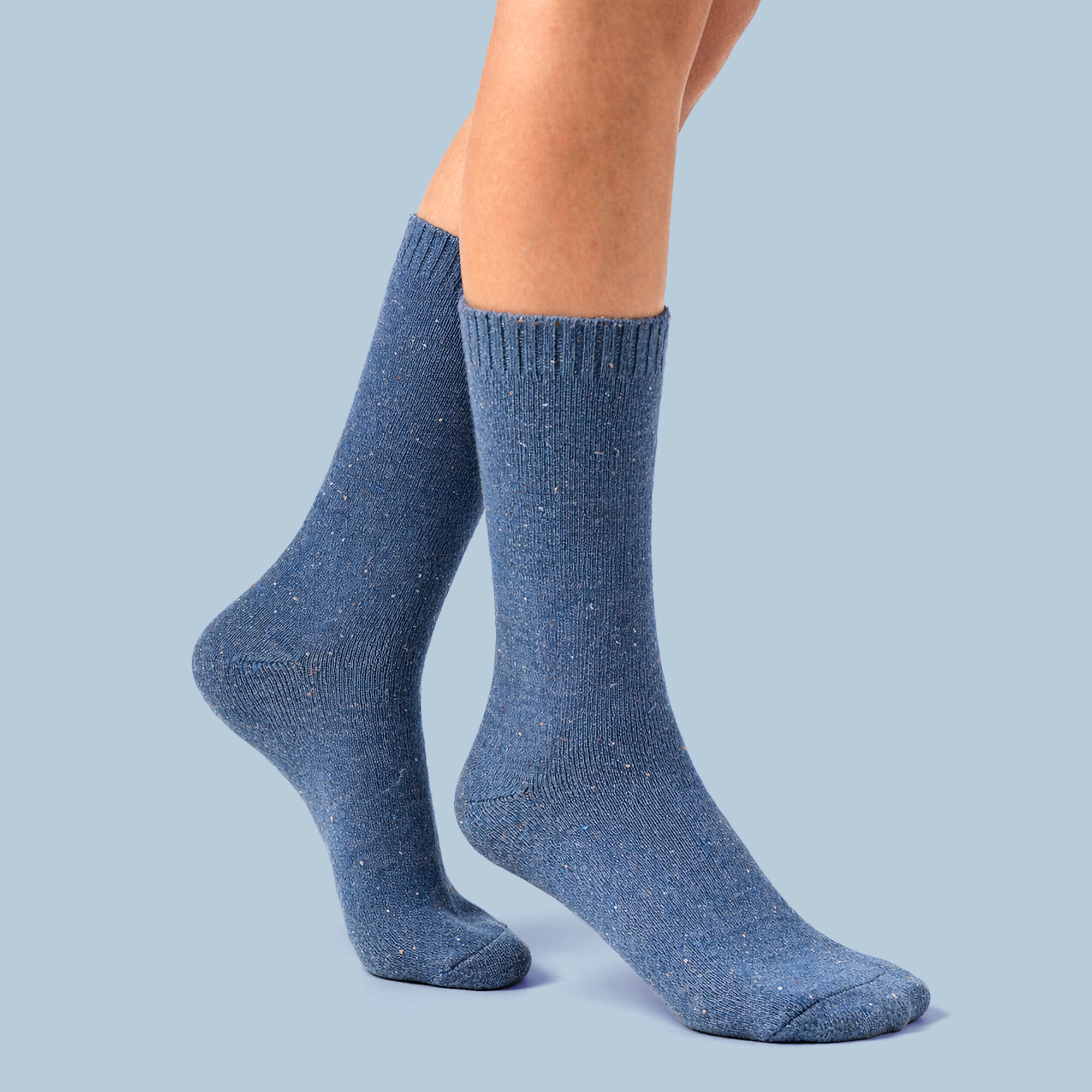 Glenmuir - 2er Pack Damen Thermo Boot Socken Wollmix Warm Wandern 4/5
