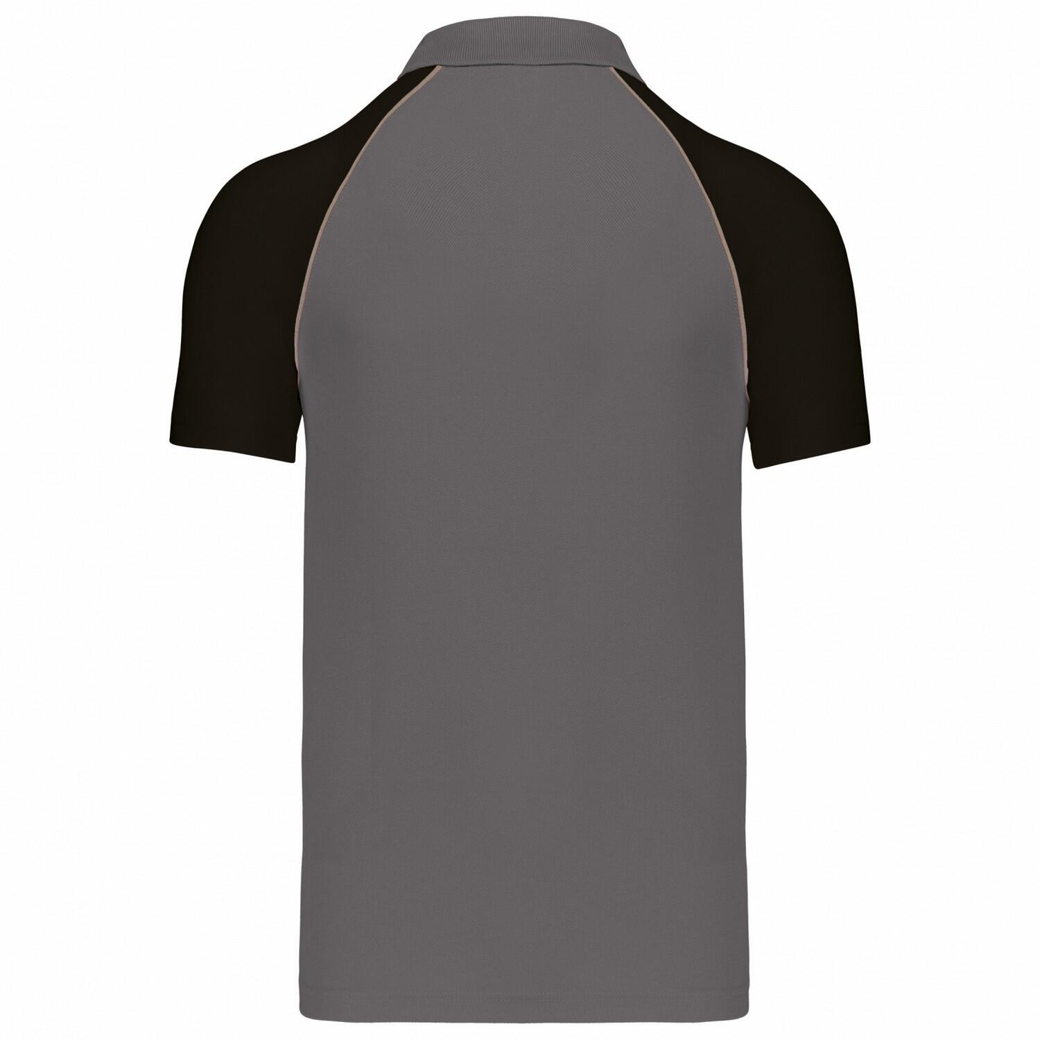Polo Homme (Gris Ardoise / Noir) 2/3
