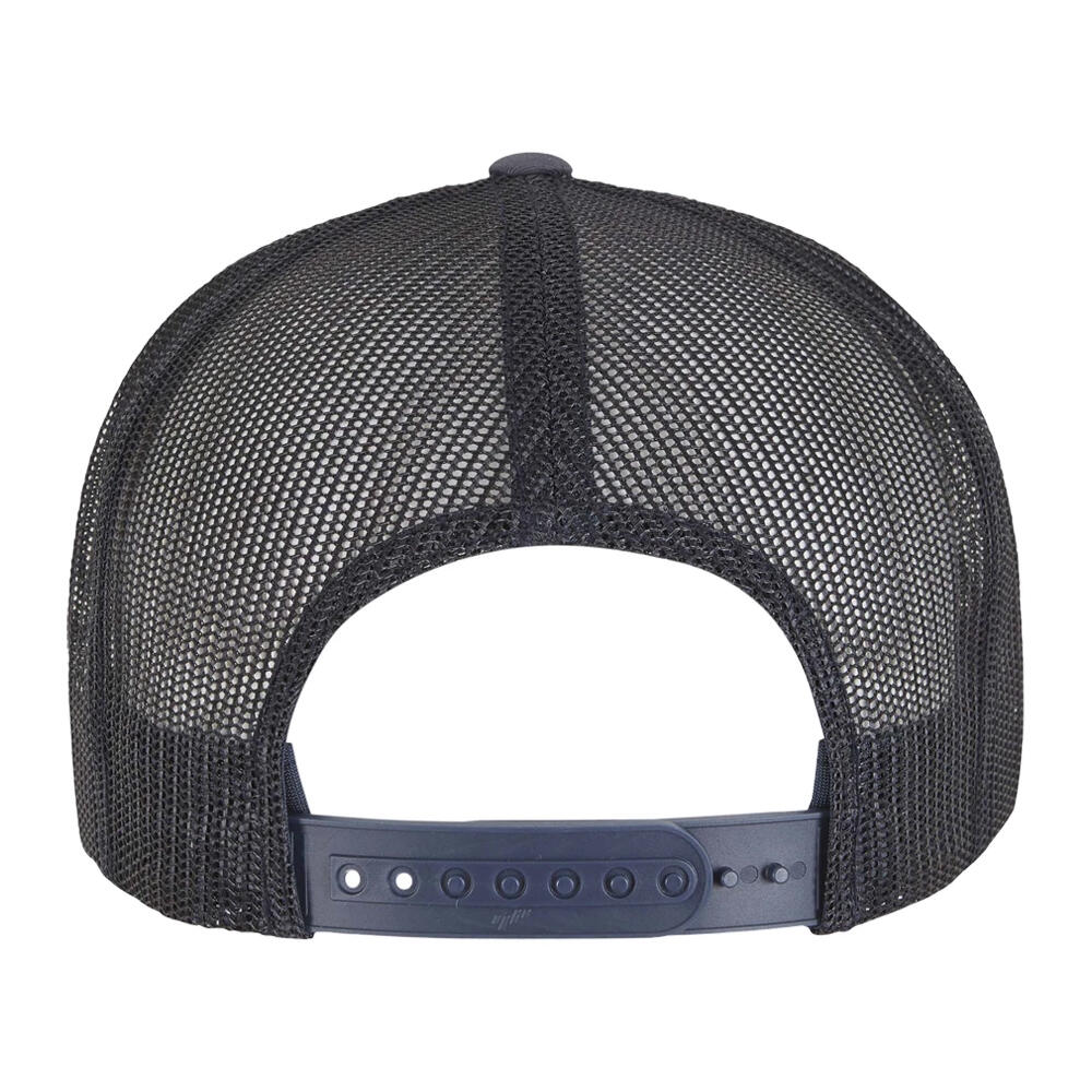 Cappellino Da Camionista Contrasto Adulto Unisex Flexfit Blu Navy Bianco Blu 2/3