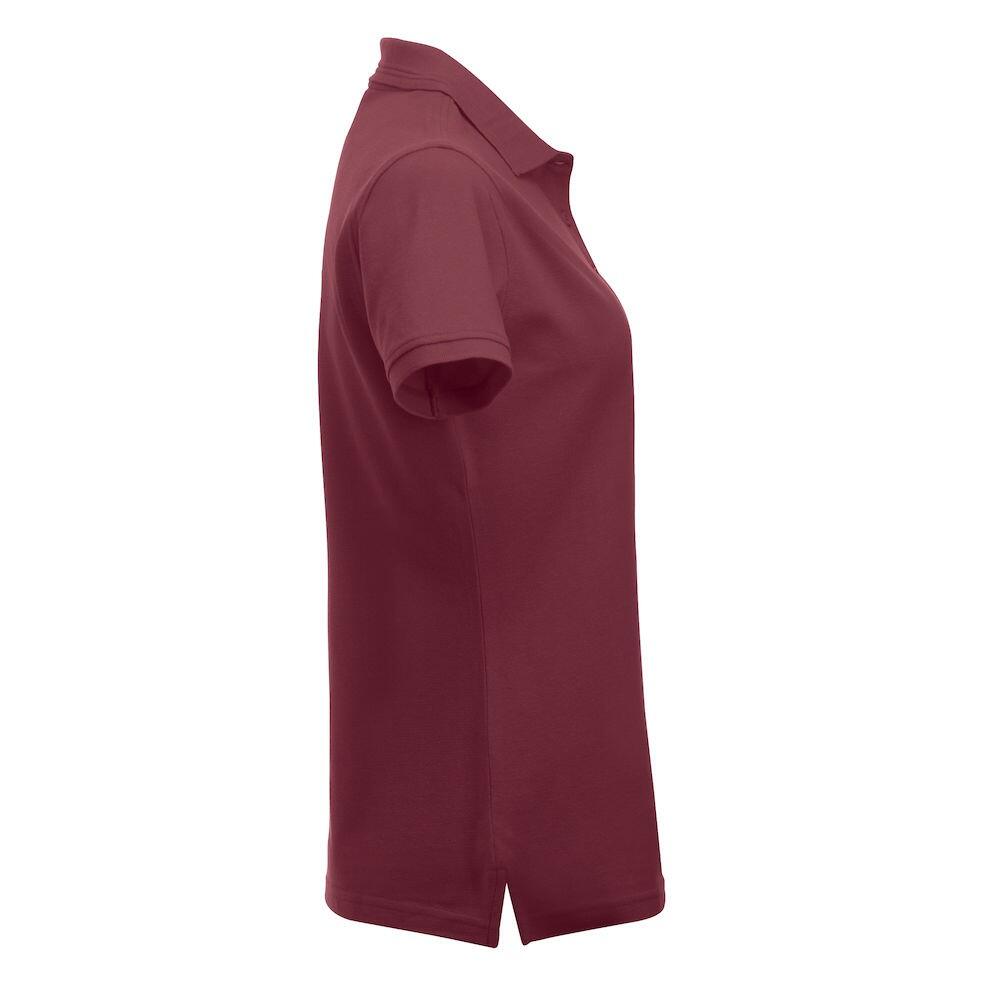 "Manhattan" Poloshirt für Damen Burgunderrot 4/4