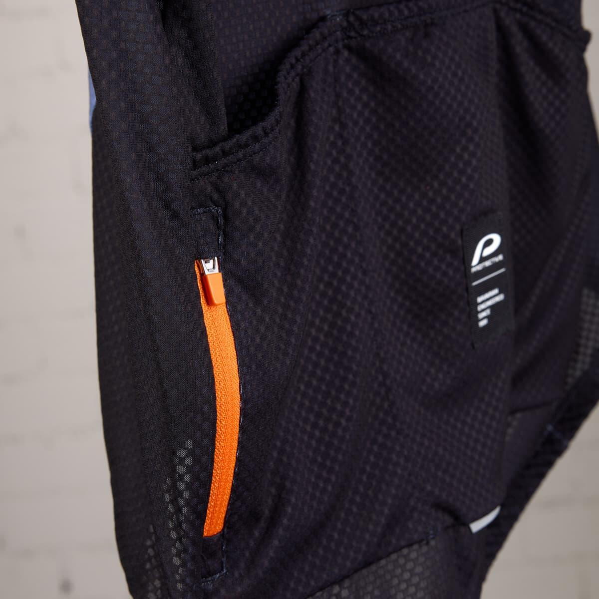 Maglia da uomo con mezza zip P-Highwayman nera 7/7