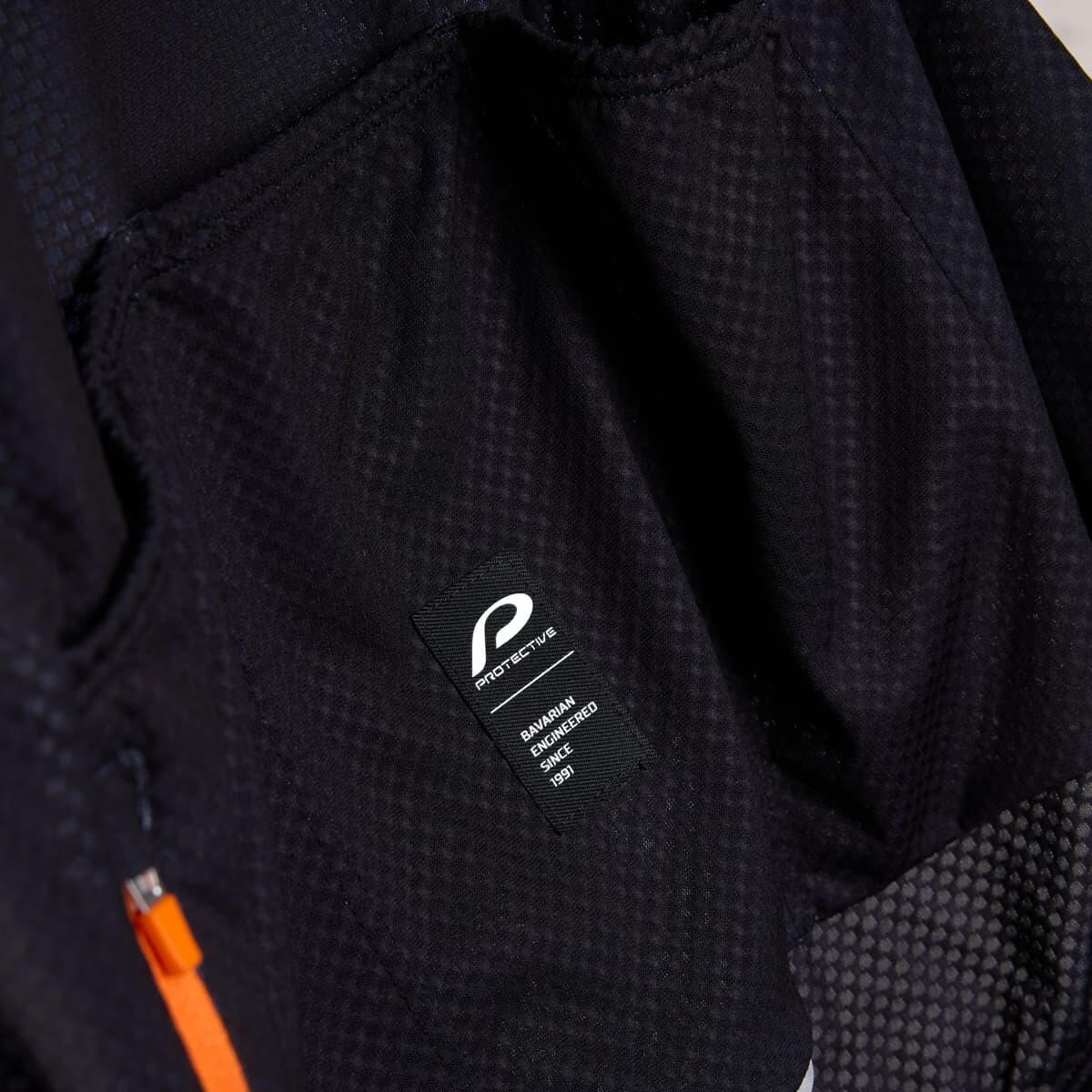 Maglia da uomo con mezza zip P-Highwayman nera 6/7