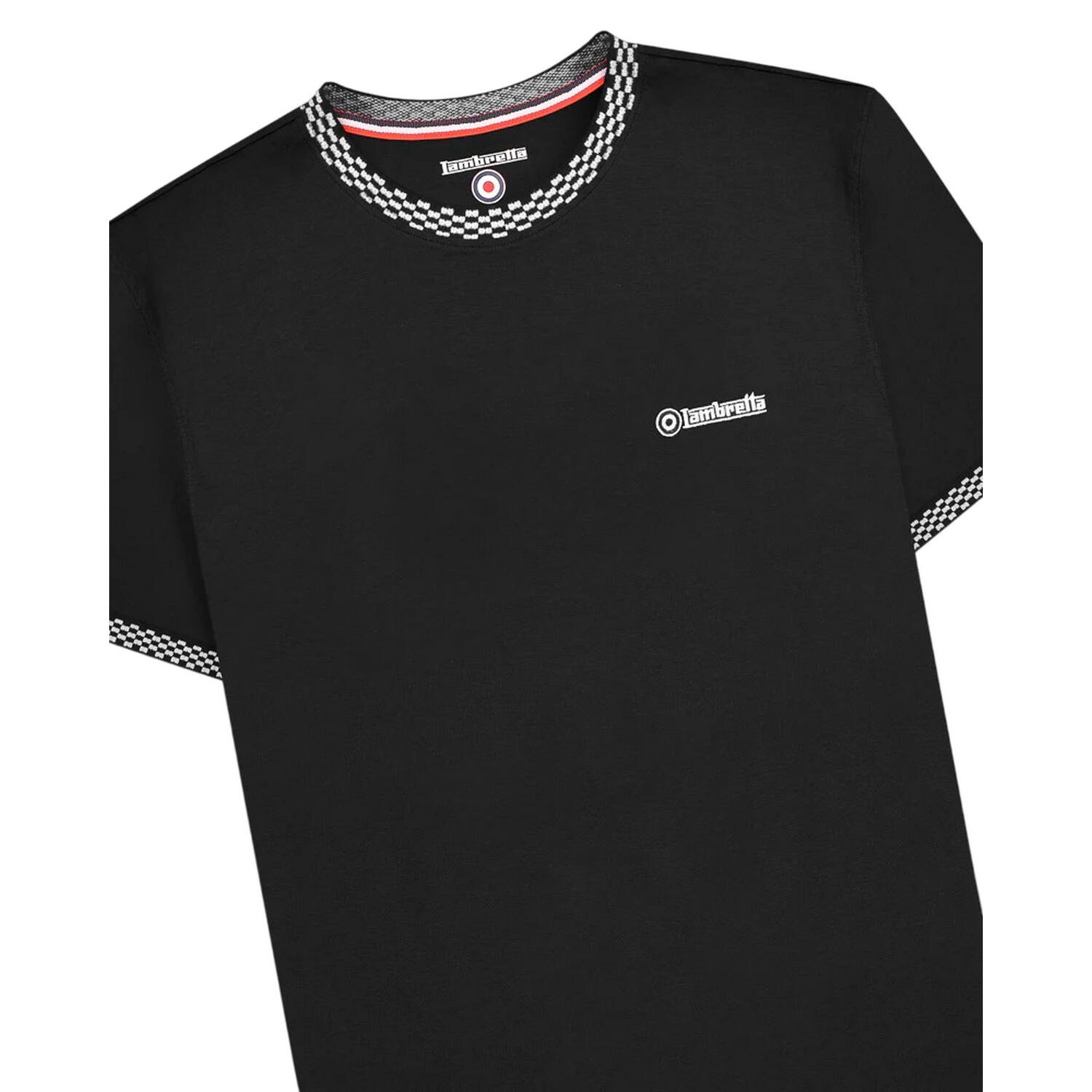 TShirt für , RingerStil Herren Schwarz 4/4
