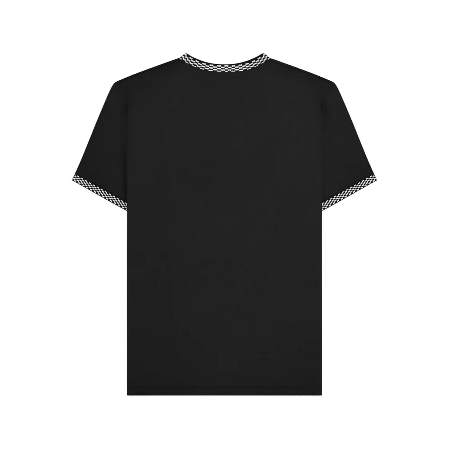 TShirt für , RingerStil Herren Schwarz 3/4