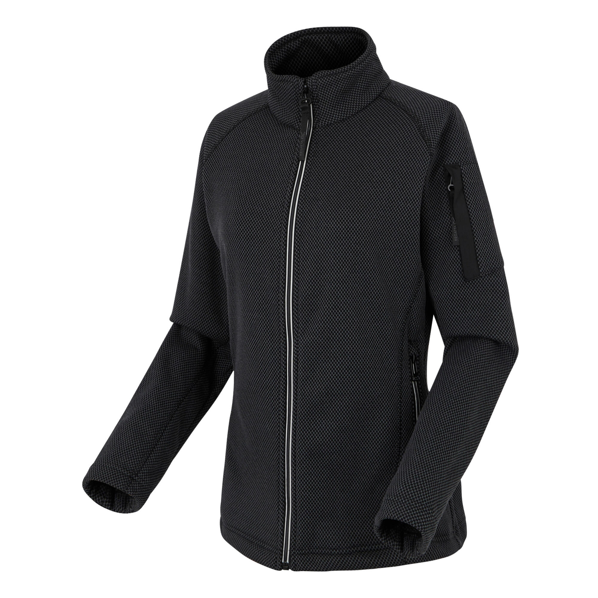 Veste Polaire LILIENA Femme (Gris Phoque / Noir) 3/5