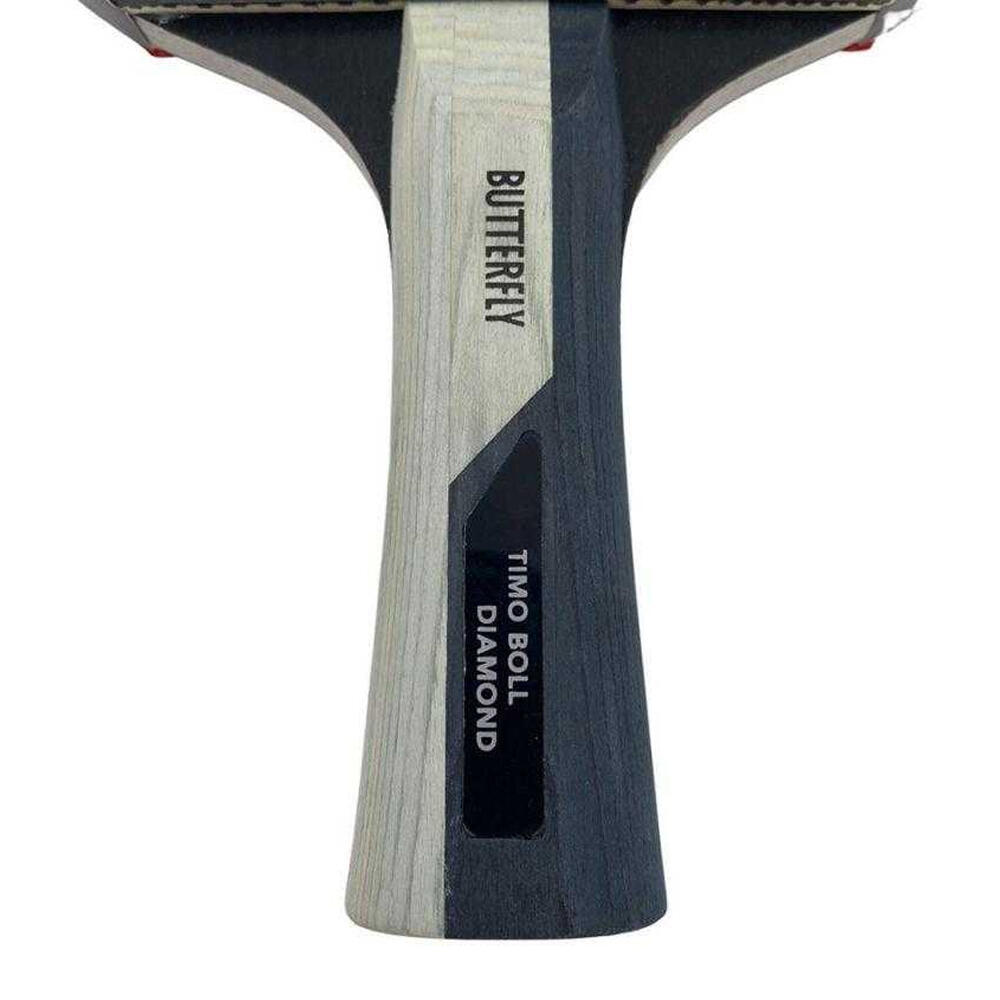 "Timo Boll Diamond" Tischtennisschläger Damen und Herren Schwarz/Rot 3/4