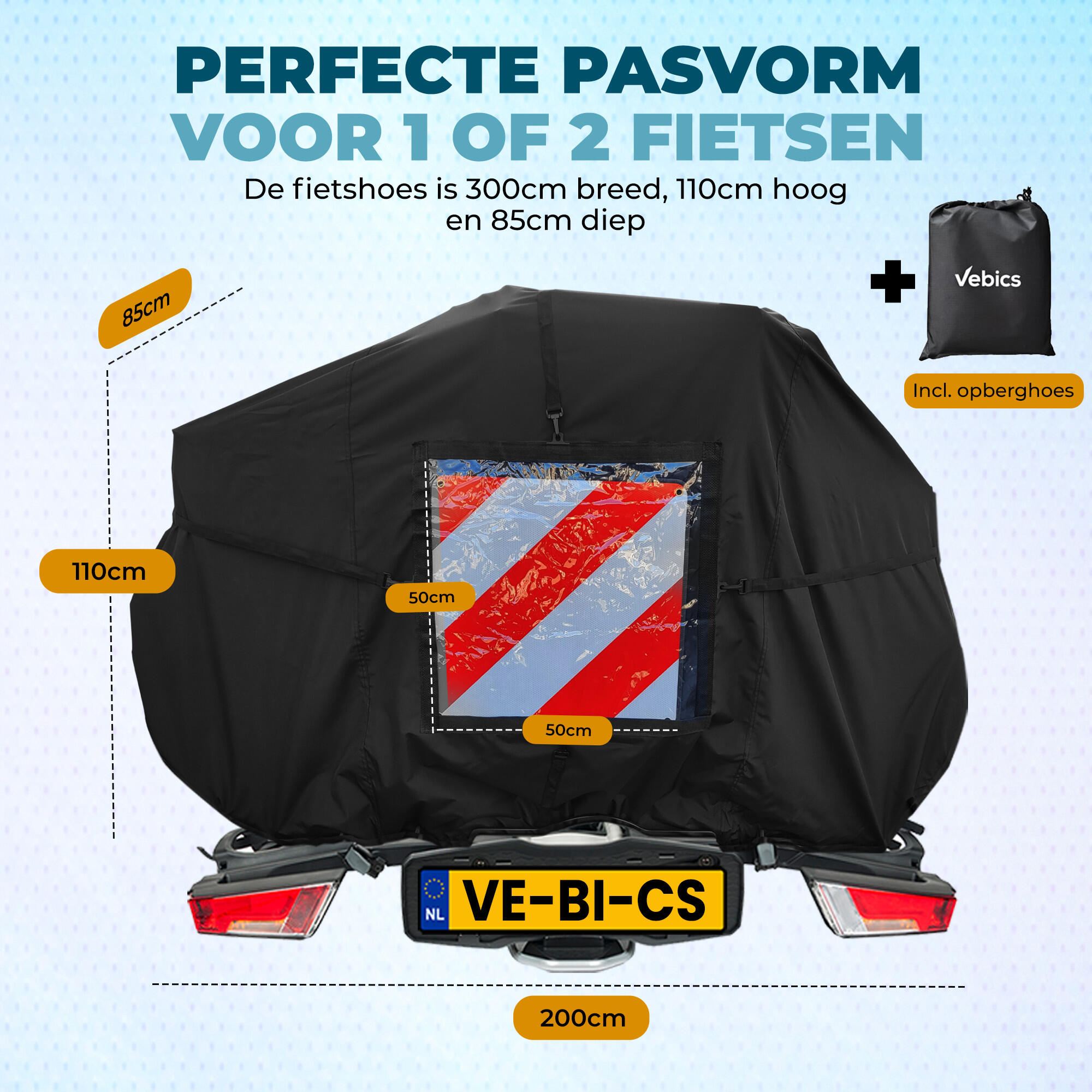 Housse de vélo pour 3 vélos, imperméable, anti-poussière et résistante